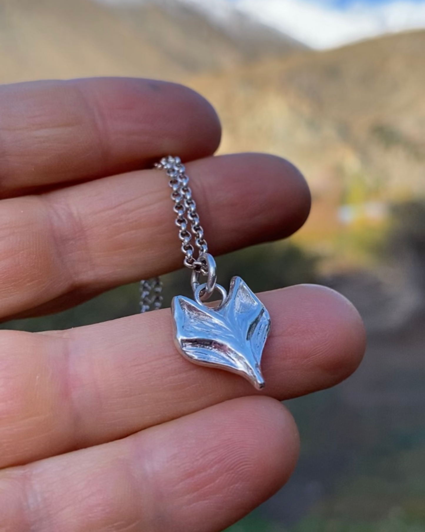 Collar zorro de plata