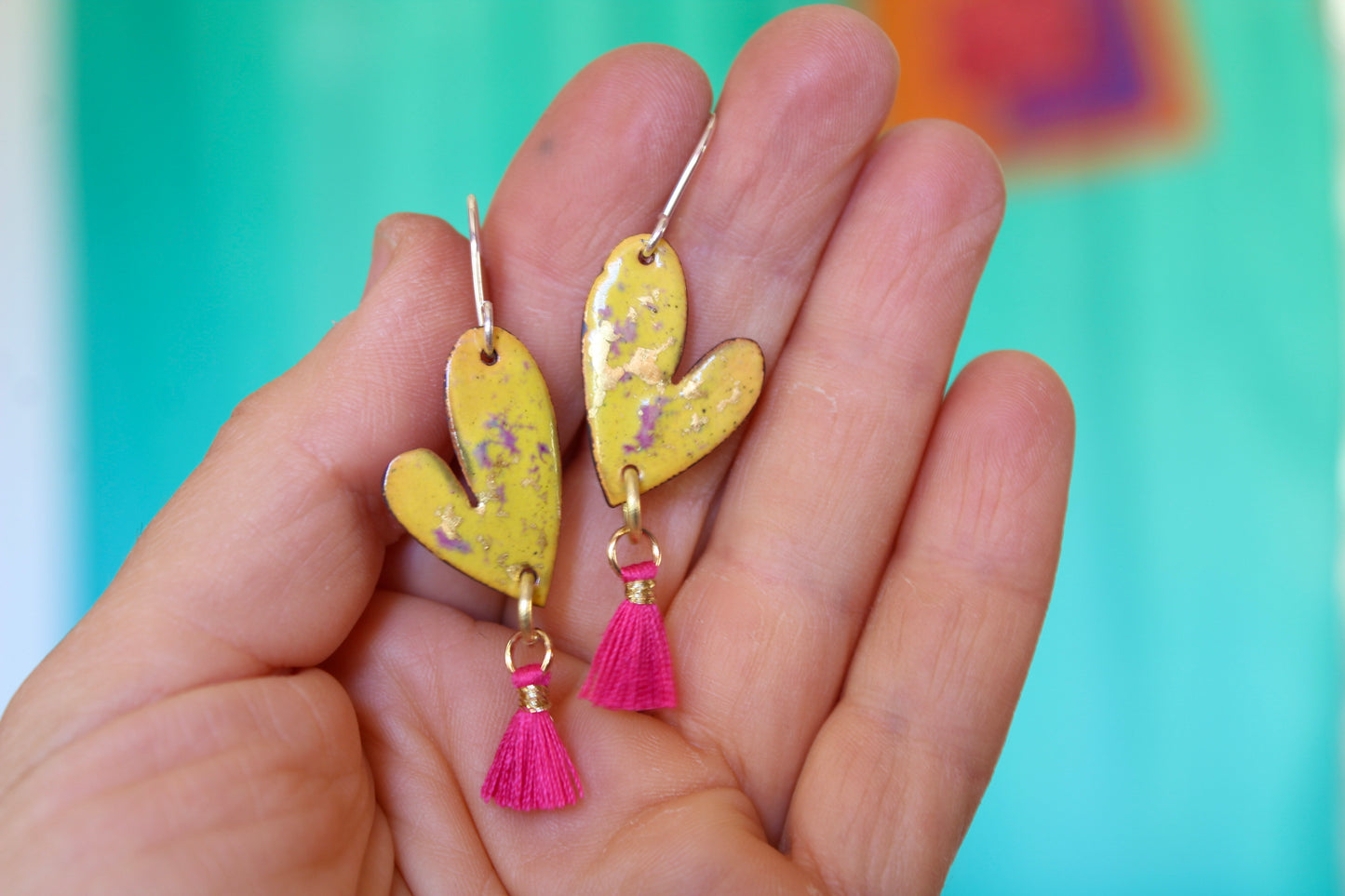 Corazones y pompones