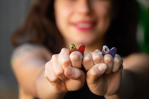 Anillo corazón roto dos caras
