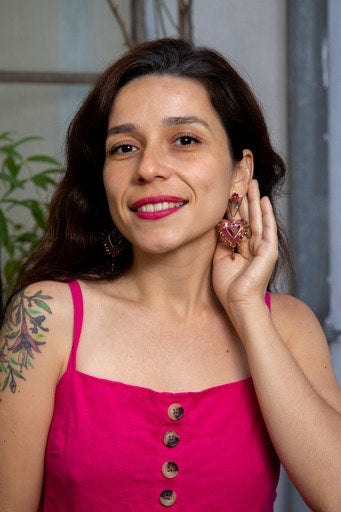 Aros corazón coronas