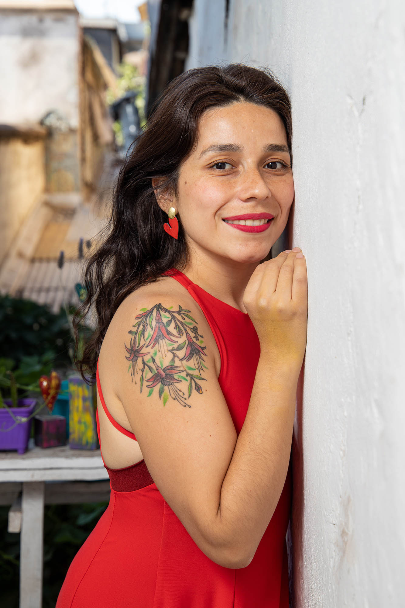 Aros corazón rojo y golfield