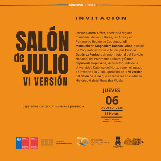 Escultura "Territorio habitado: patrimonio en diálogo" de Patricia Valenzuela, seleccionada para el VI Salón de Julio 2026 en el Centro Cultural Palace de Coquimbo.