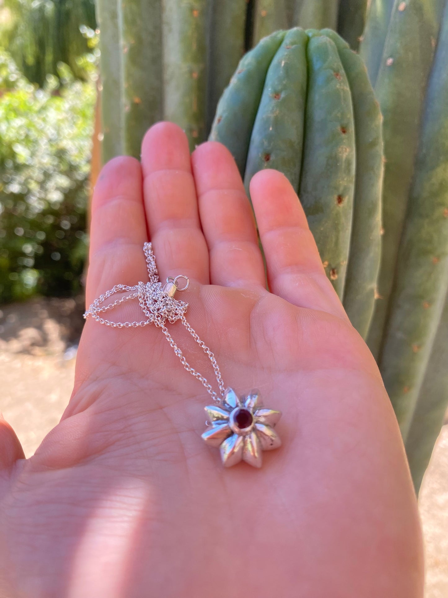 Collar San Pedro – Plata 950 y piedra natural a elección
