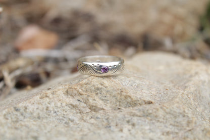 Anillos de Plata 950 y circones. Cordillera y noches estrelladas