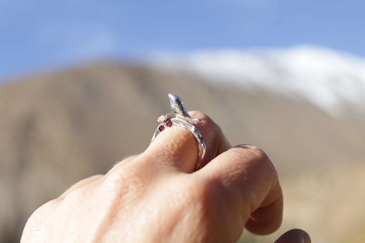 Anillo de Plata 950 Ave | Joyería Artesanal Inspirada en el Valle de Elqui