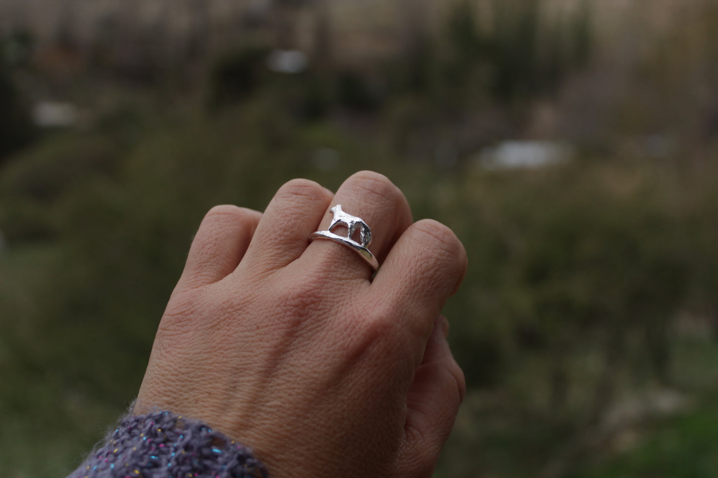 Anillo Zorrito de Plata 950