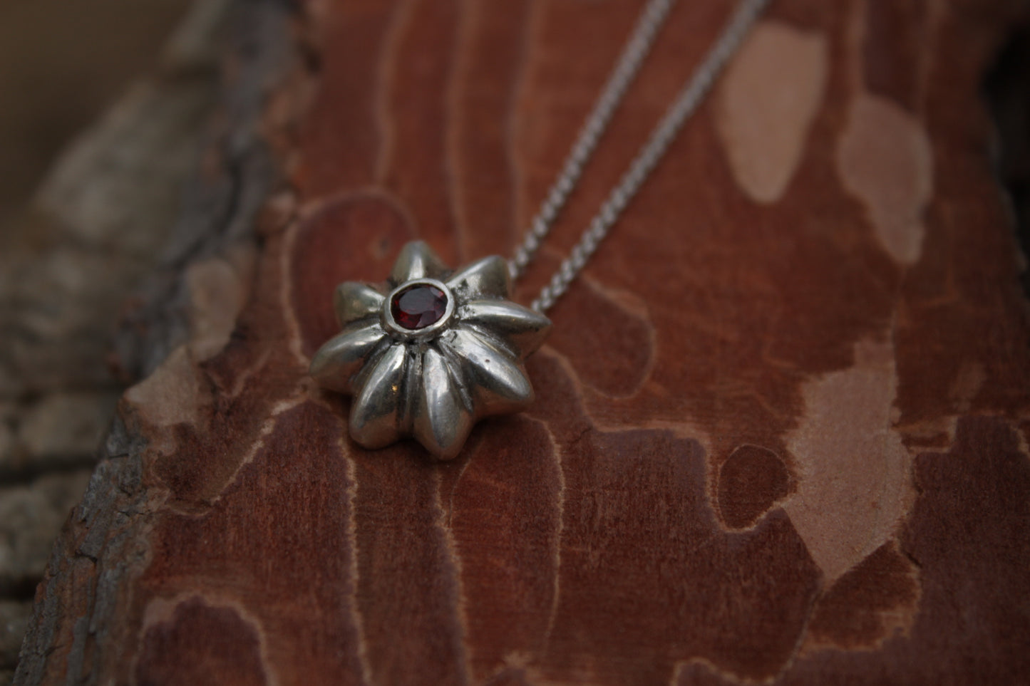 Collar San Pedro – Plata 950 y piedra natural a elección