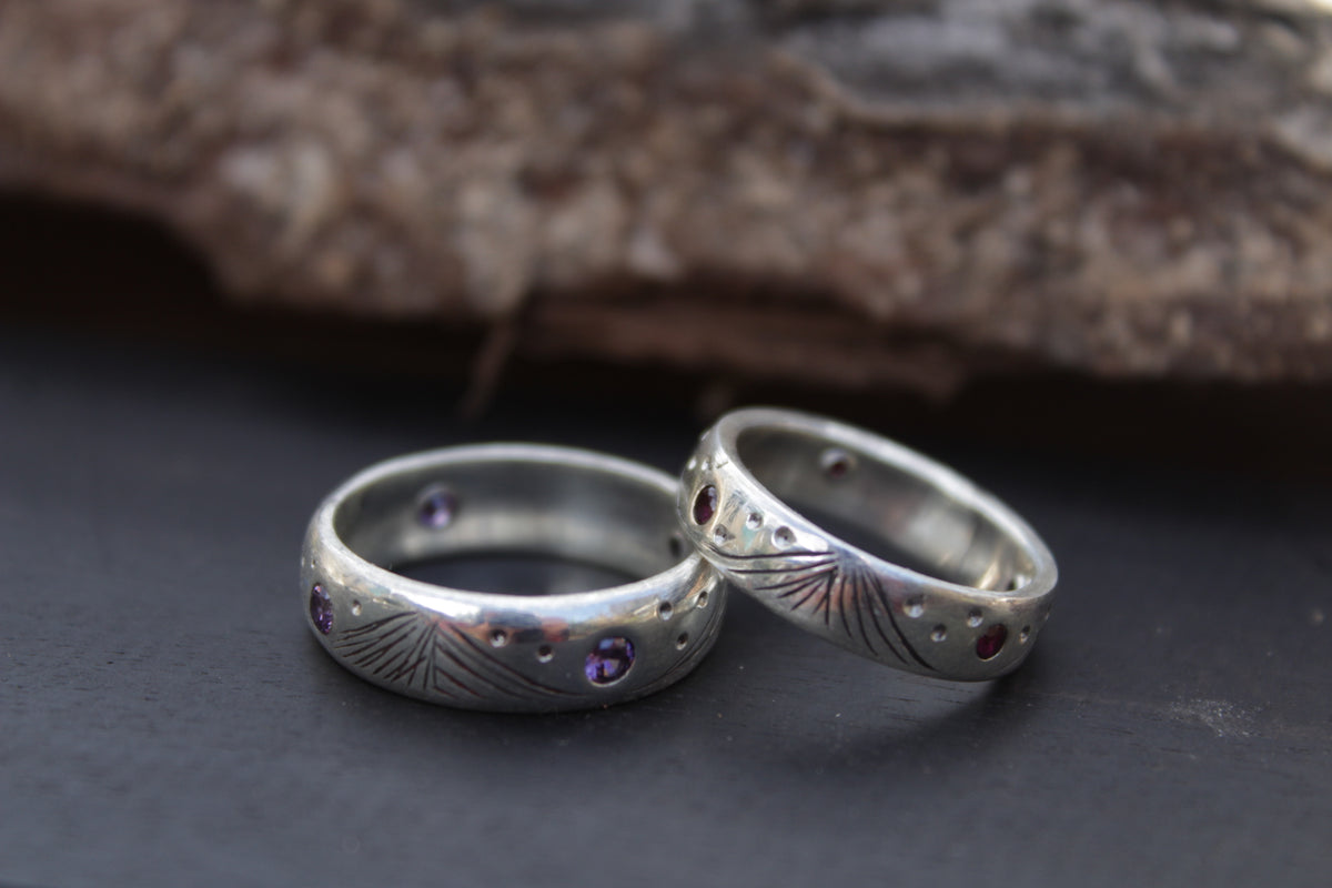 Anillos de Plata 950 Noches estrelladas