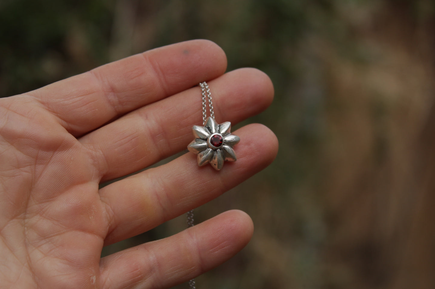 Collar San Pedro – Plata 950 y piedra natural a elección