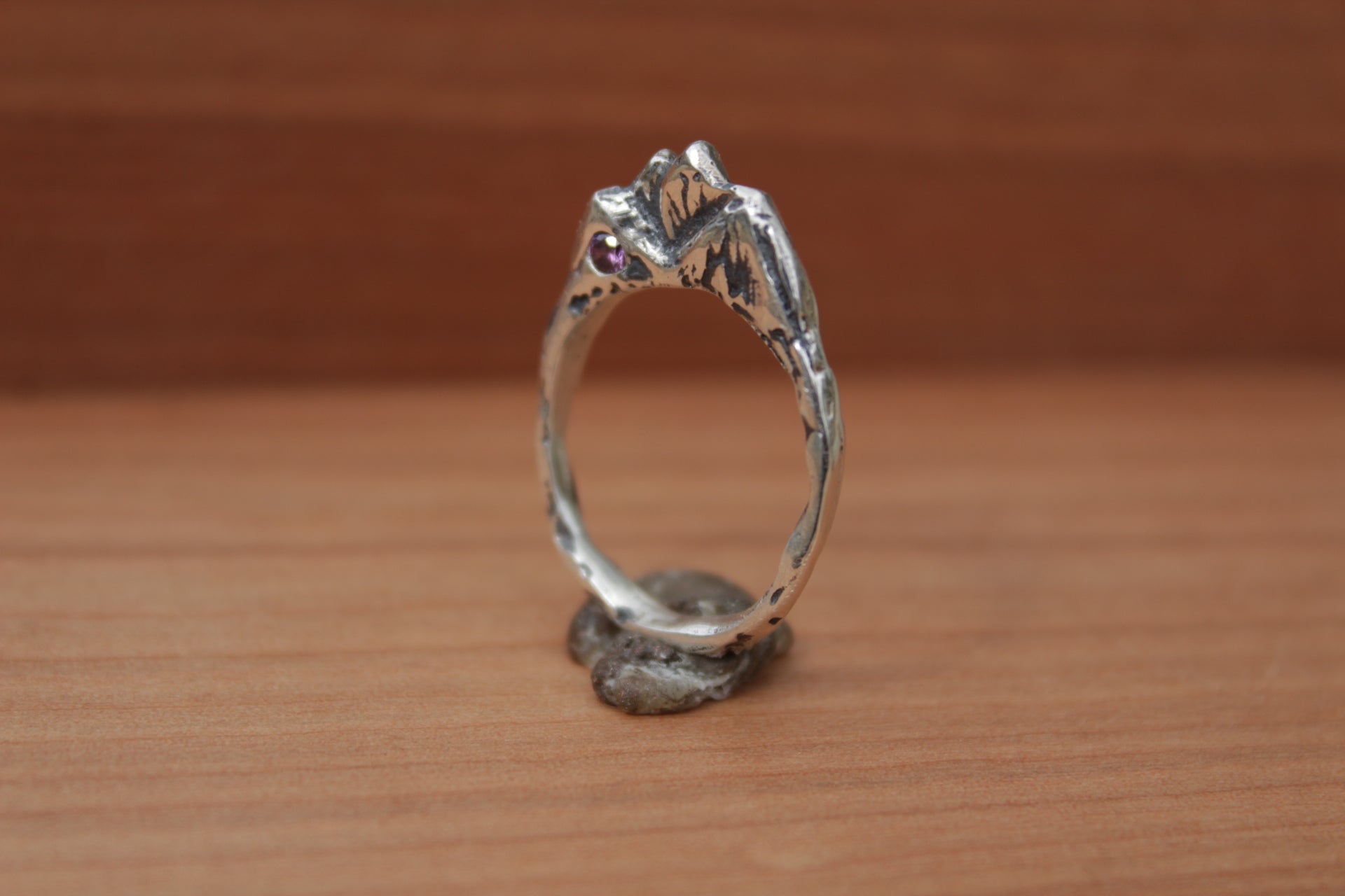 Anillo de plata 950 cordillera