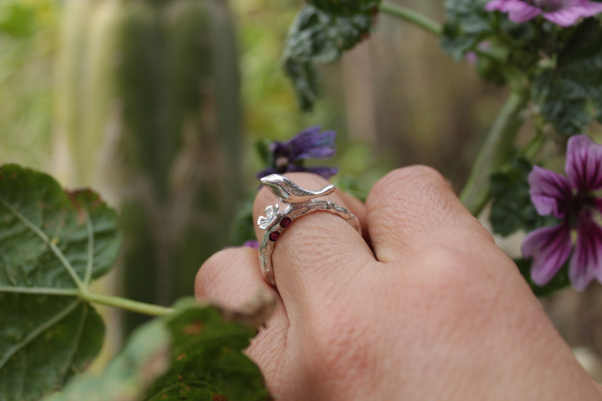 Anillo de Plata 950 Ave | Joyería Artesanal Inspirada en el Valle de Elqui