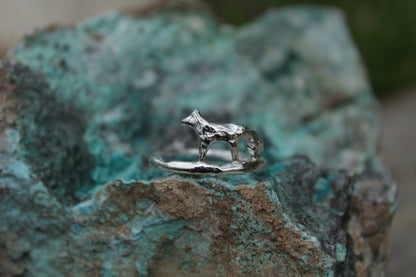Anillo Zorrito de Plata 950