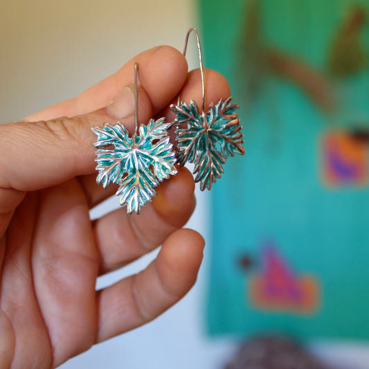 Aros hojas de parra en verano